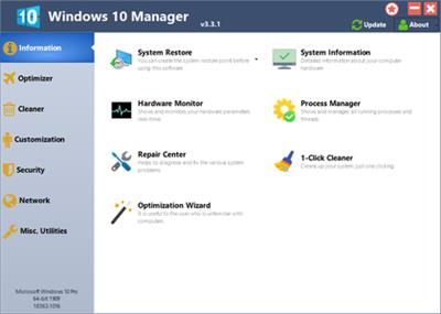 Yamicsoft Windows 10 Manager 3.6.0 Multilingual Portable