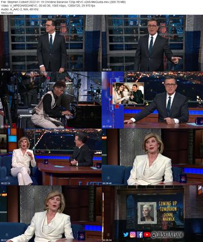 Stephen Colbert 2022 01 19 Christine Baranski 720p HEVC x265 