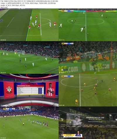 Match of the Day 2022 01 22 1080p HEVC x265 