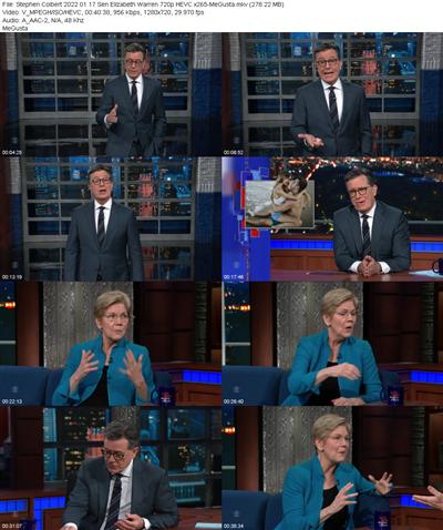 Stephen Colbert 2022 01 17 Sen Elizabeth Warren 720p HEVC x265 