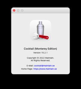 Cocktail Monterey Edition 15.2.1 macOS