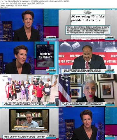 The Rachel Maddow Show 2022 01 17 1080p WEBRip x265 HEVC LM