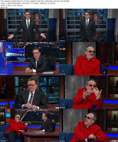 Stephen Colbert 2022 01 21 Elvis Costello 720p HEVC x265 