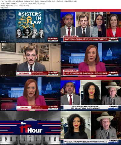 The 11th Hour with Brian Williams 2022 01 27 1080p WEBRip x265 HEVC LM