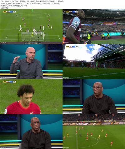 Match of the Day 2 2022 01 16 1080p HEVC x265 