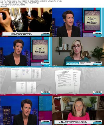 The Rachel Maddow Show 2022 01 13 1080p WEBRip x265 HEVC LM