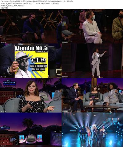 James Corden 2022 01 25 Christina Ricci 1080p HEVC x265 