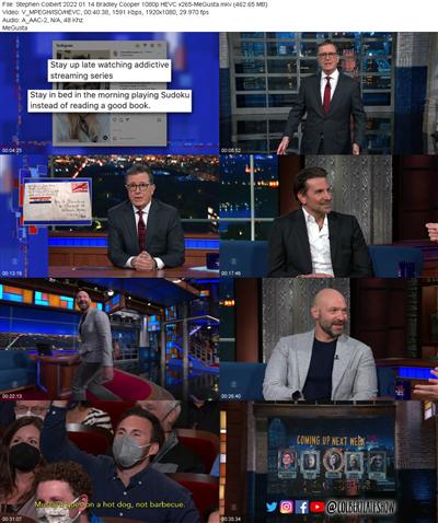 Stephen Colbert 2022 01 14 Bradley Cooper 1080p HEVC x265 