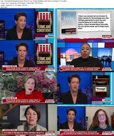 The Rachel Maddow Show 2022 01 26 1080p WEBRip x265 HEVC LM