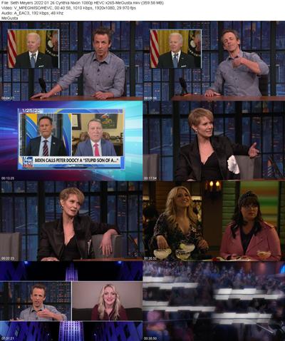 Seth Meyers 2022 01 26 Cynthia Nixon 1080p HEVC x265 