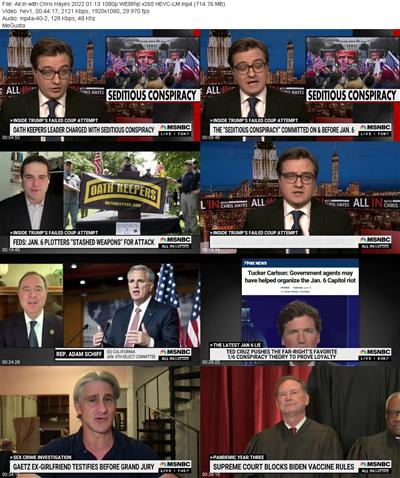 All In with Chris Hayes 2022 01 13 1080p WEBRip x265 HEVC LM