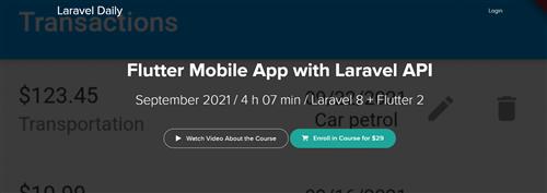 Povilas Korop - Flutter Mobile App with Laravel API