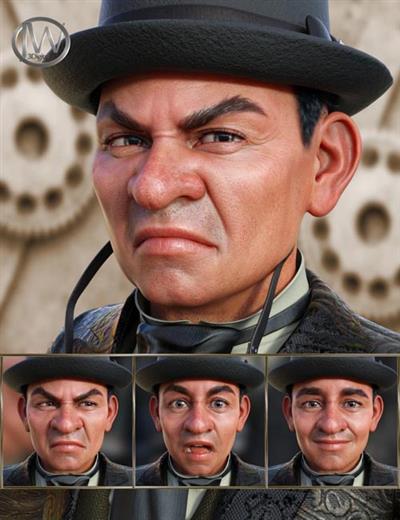 STEAMPUNK   EXPRESSIONS FOR GENESIS 8 MALE AND DRUTHERSON 8
