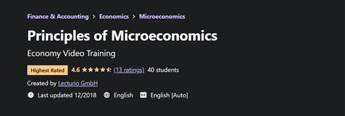 Udemy – Principles of Microeconomics