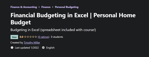 Financial Budgeting in Excel - Personal Home Budget