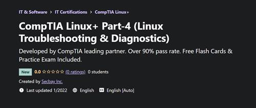 Udemy – CompTIA Linux+ Part-4 (Linux Troubleshooting & Diagnostics)