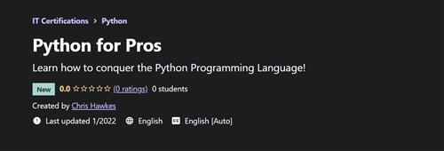 Chris Hawkes – Python for Pros