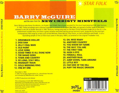 Barry McGuire And The Stars From The New Christy Minstrels - Star Folk (1963) (2007)Lossless