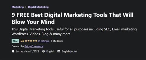 Udemy - 9 FREE Best Digital Marketing Tools That Will Blow Your Mind