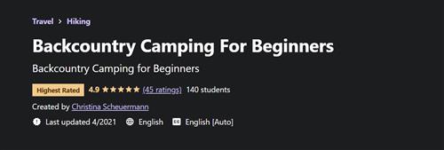 Udemy - Backcountry Camping For Beginners
