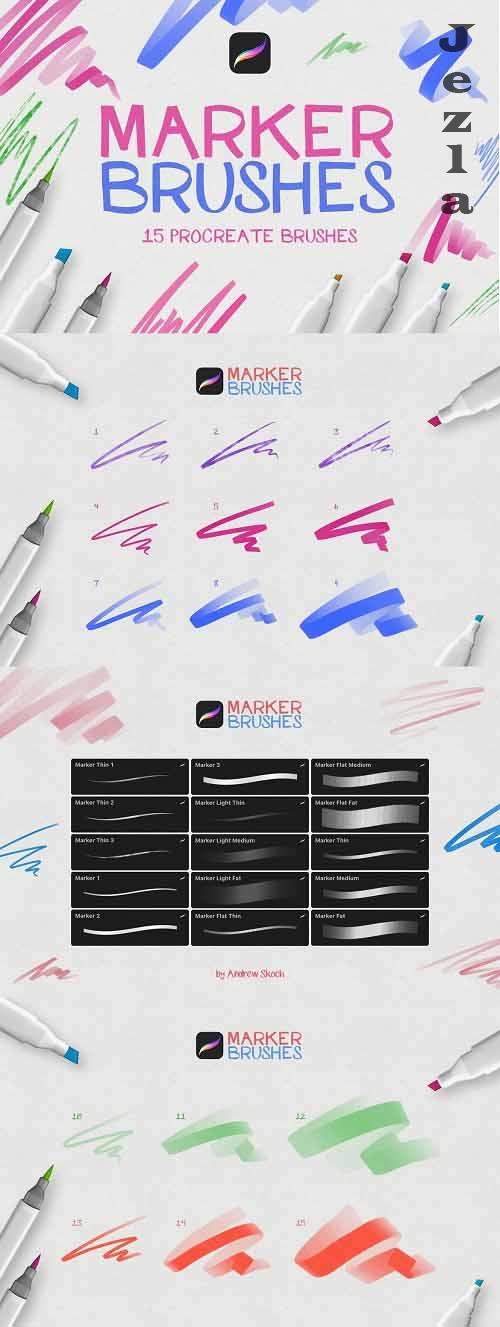 Marker Procreate Brushes