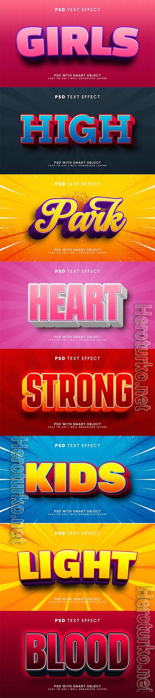 Psd text effect set vol 111