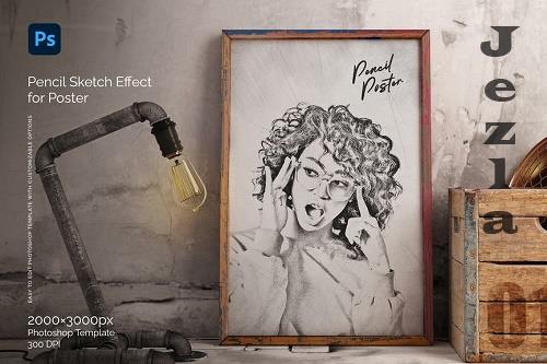 Pencil Effect for Poster