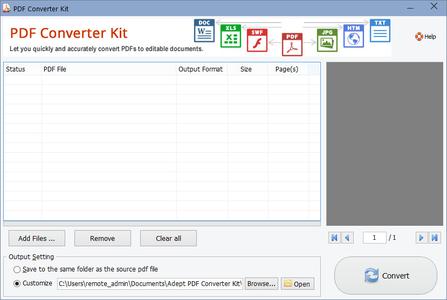 Adept PDF Converter Kit 4.20