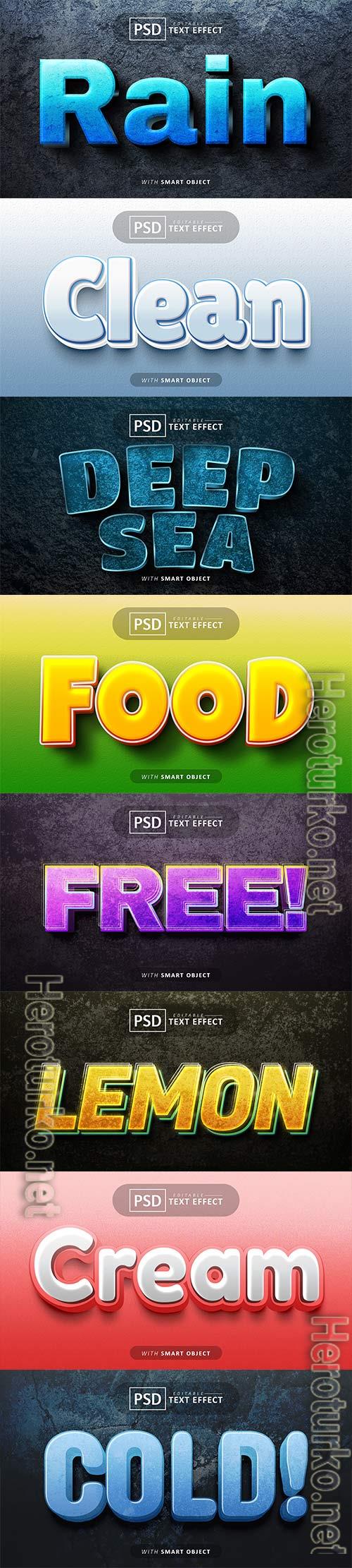 Psd text effect set vol 125 Psd text effect set vol 125
