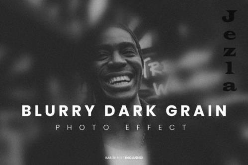 Blurry Dark Grain Psd Effect