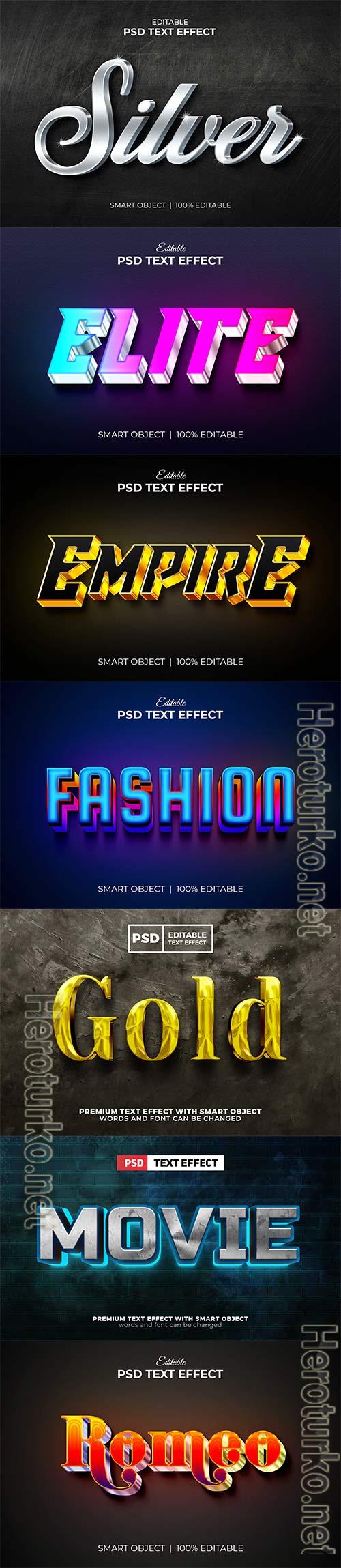 Psd text effect set vol 124