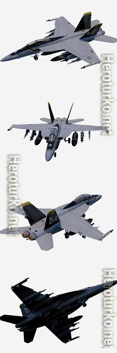 Boeing FA-18F Super Hornet 3D model