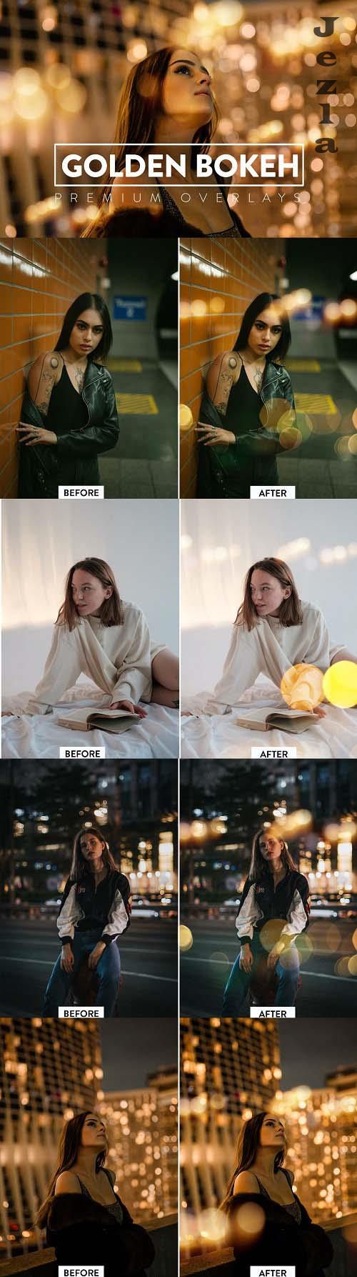 70 Golden Bokeh Overlay - 6532927