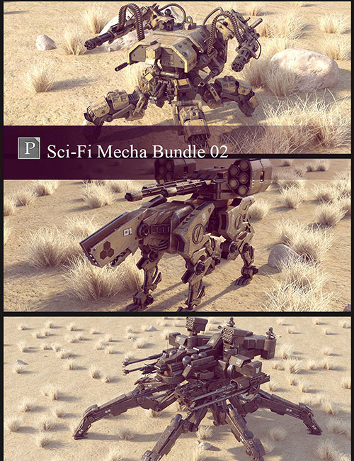 Sci-Fi Mecha Bundle 02