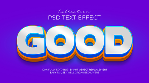 Good custom text effect psd
