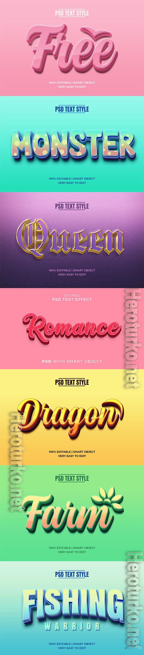 Psd text effect set vol 151
