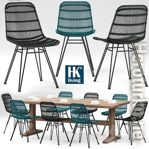 HKliving Rotan Stoel