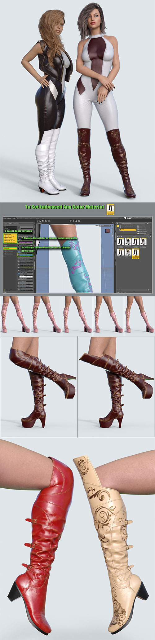 COG Jackboots for Genesis 8 Female