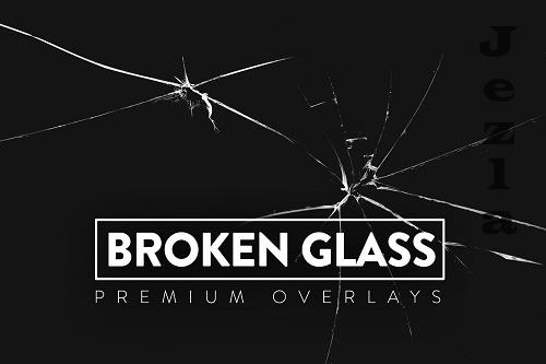30 Broken Glass Overlays - 6399943
