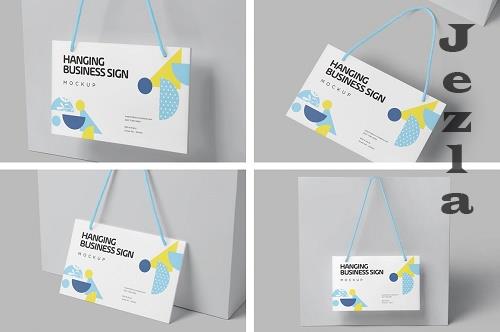 Rectangle Door Sign Mockups - 6913790