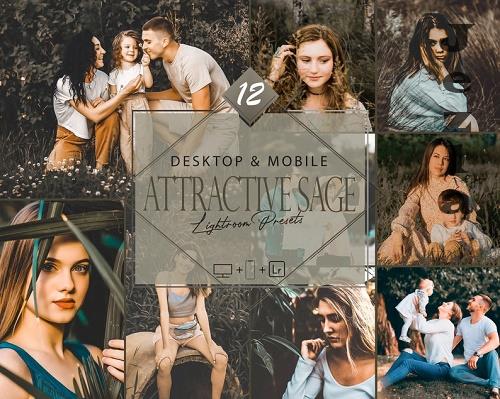 12 Attractive Sage Lightroom Presets, Spring Presets, Bright Desktop LR Filter