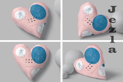 Heart Shape Cushion Mockups - 6901502