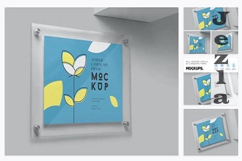 Landscape A3 Acrylic Frame Mockups - 6901413