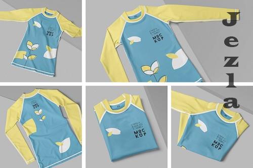 Unisex Raglan Tshirt Mockups - 6936896