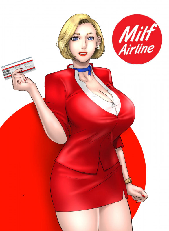 [Scarlett Ann] Milf Airlines Hentai Comic