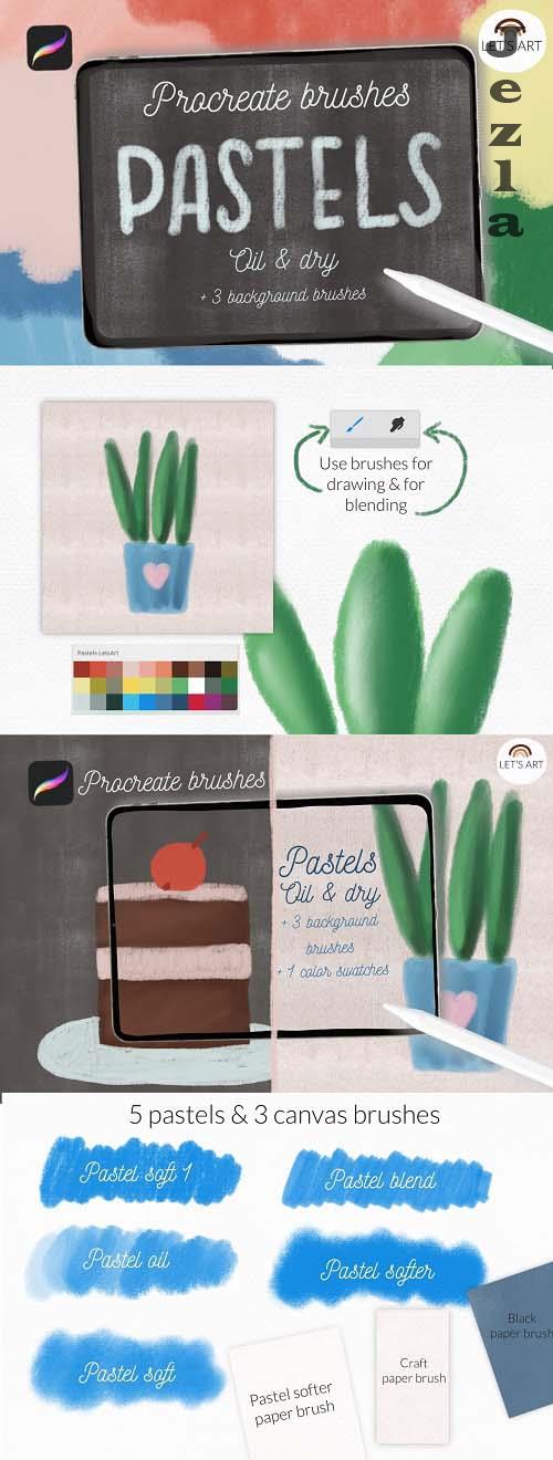 Pastels brushes for Procreate iPad