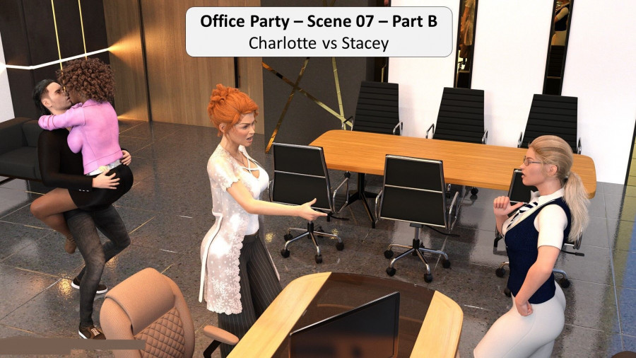 HexxetVal - Office Party - Scene 07 - Part B 3D Porn Comic