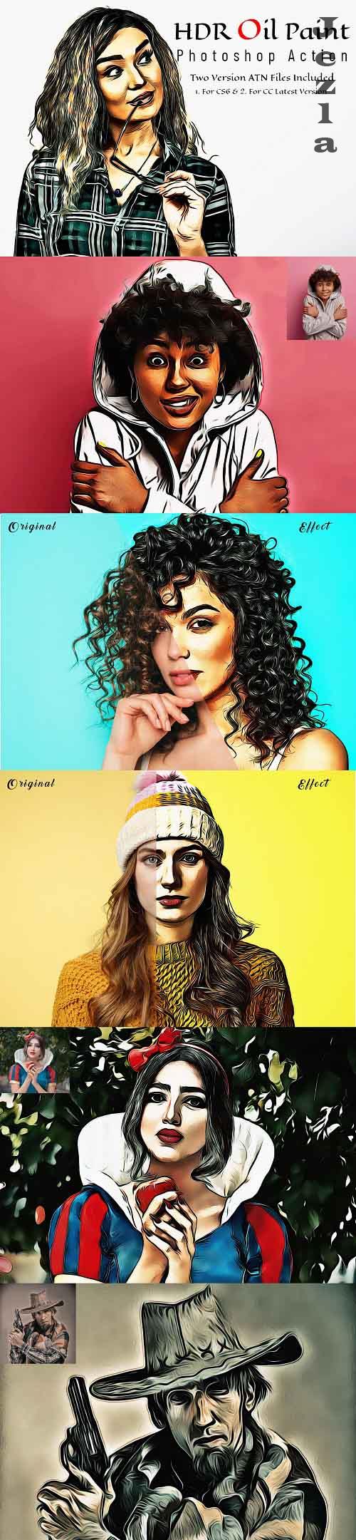 HDR Oil Paint Photoshop Action - 6973257 HDR Oil Paint Photoshop Action - 6973257