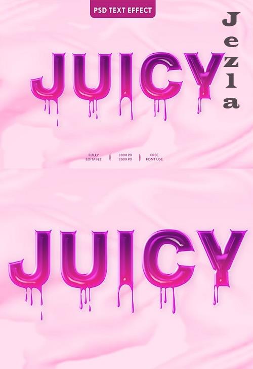 Juicy 3D Text Effect Style - 34418798