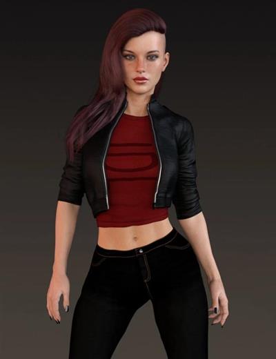 X FASHION SPRING LEATHER OUTFIT FOR GENESIS 8 FEMALE(S)